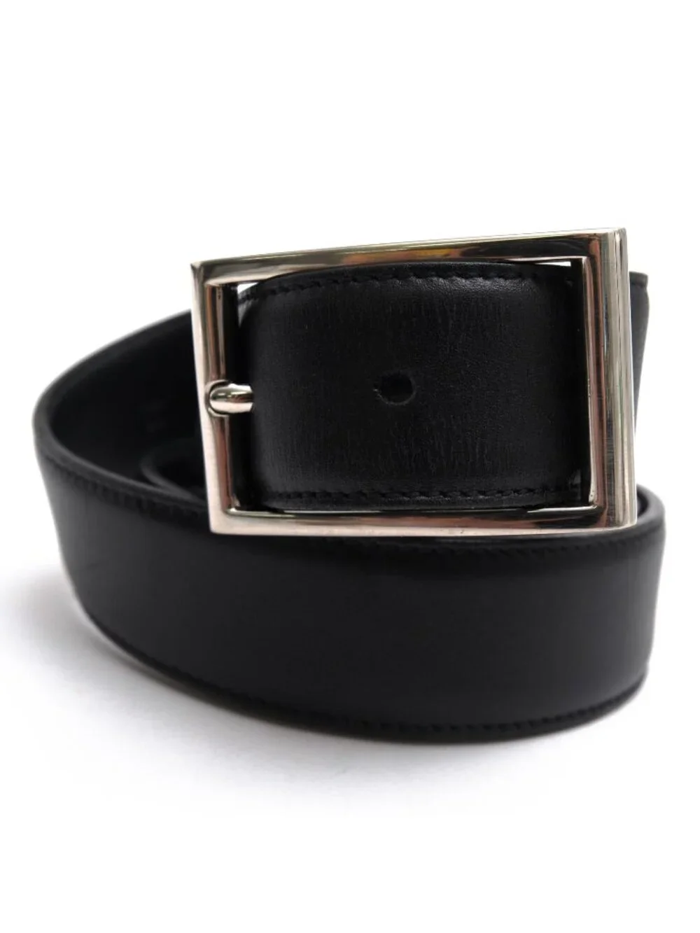 Prada Belt Business Leather Black